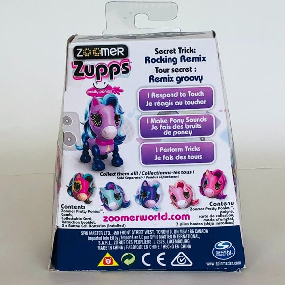 Zoomer Zupps Pretty Ponies Electra Interactive Pony w/lights, sounds New in Box - Picture 9 of 12